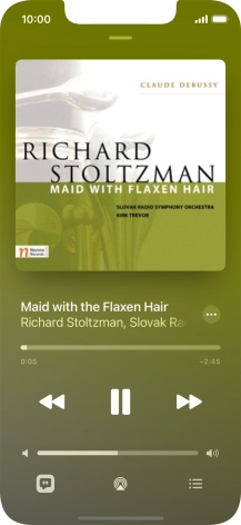 Press arrow right to go to the next audio file.