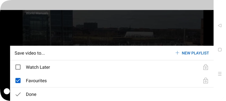 Press the required playlist.