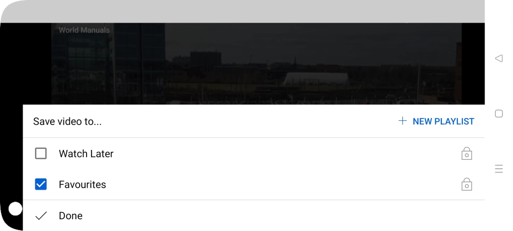Press the required playlist.