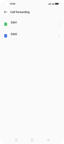 Press the required SIM.