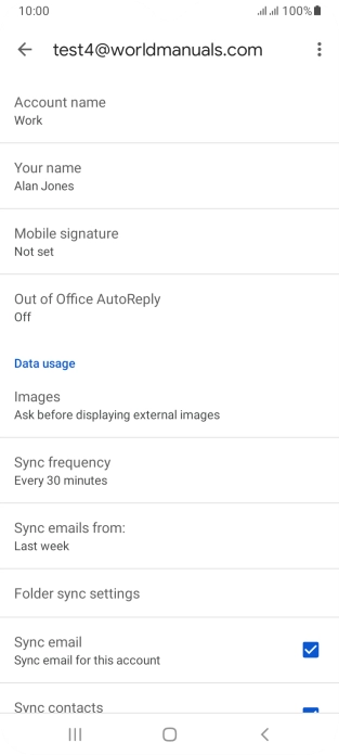 Press Account name and key in the required name.