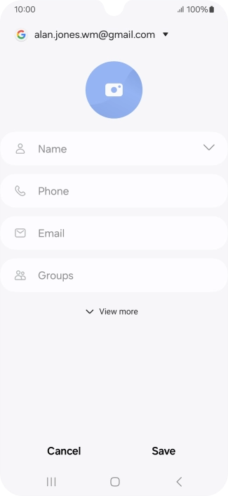 Press Name and key in the required name.