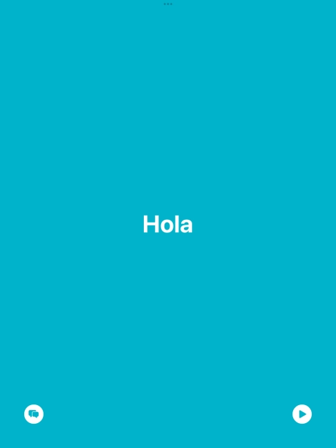 Press the split view icon to go back to display of both languages.