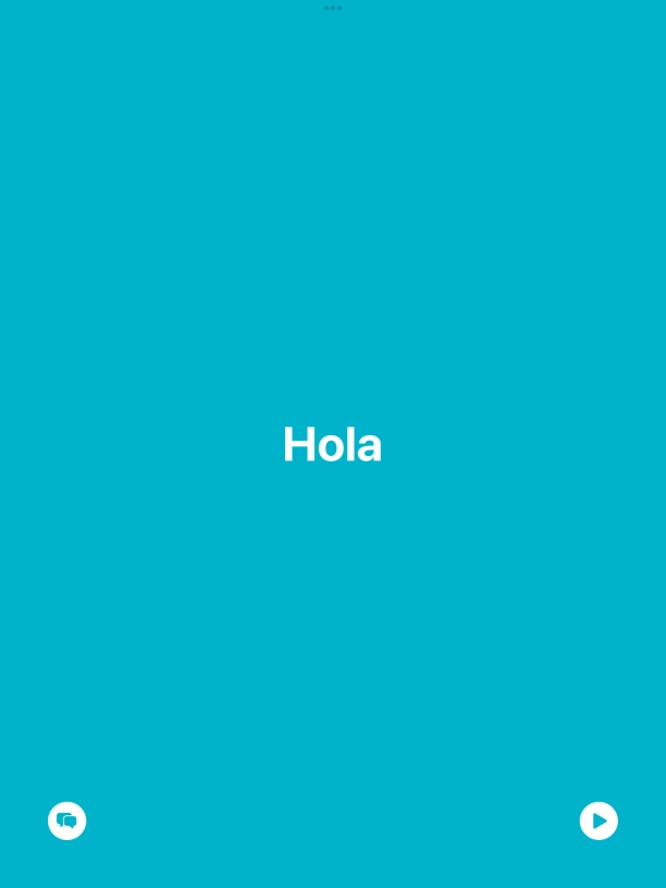 Press the split view icon to go back to display of both languages.