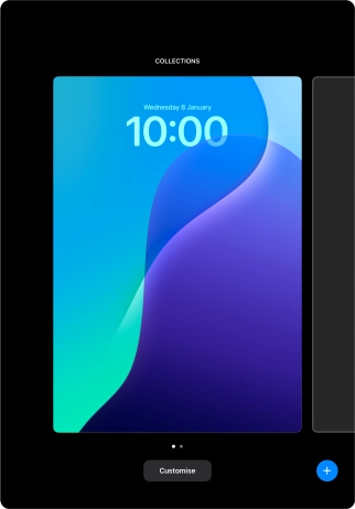 Press the add icon. Press the add icon.