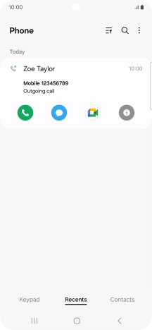 Press the info icon.