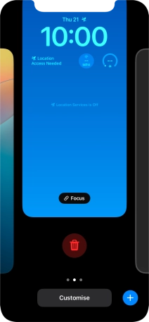 Press the delete icon.
