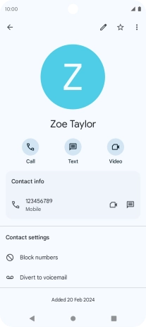 Press the Home key to return to the home screen.