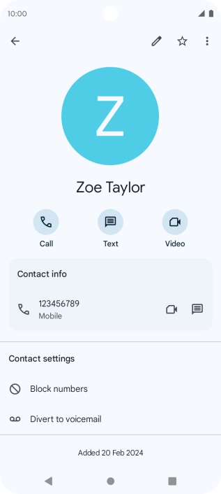 Press the Home key to return to the home screen.