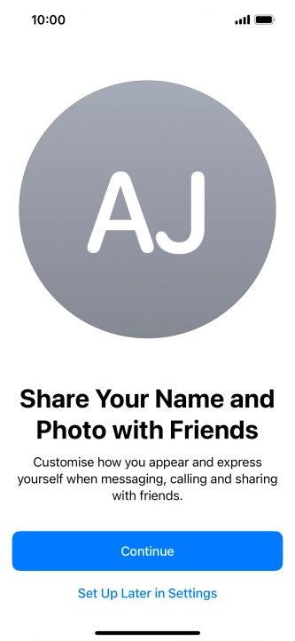 Press Continue. Press Continue.