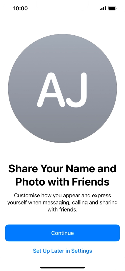 Press Continue. Press Continue.