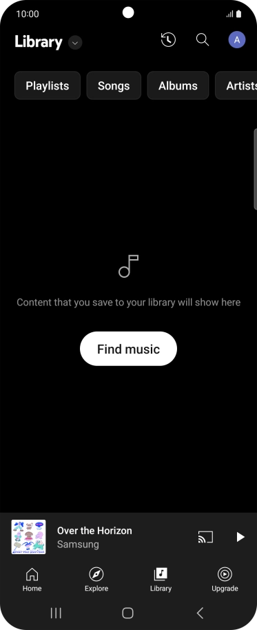 Press the drop down list.