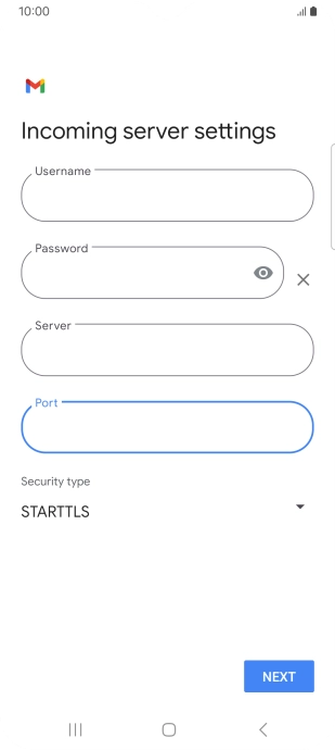 Press the drop down list below 