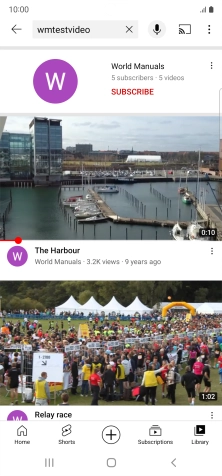 Press the required video clip.