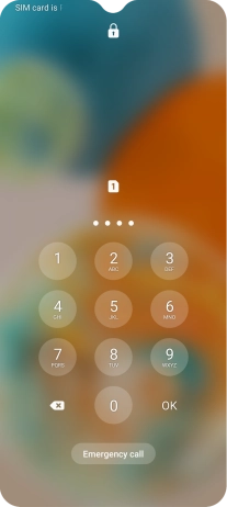 Key in a new four-digit PIN and press OK.