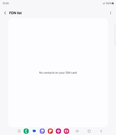 Press the menu icon.