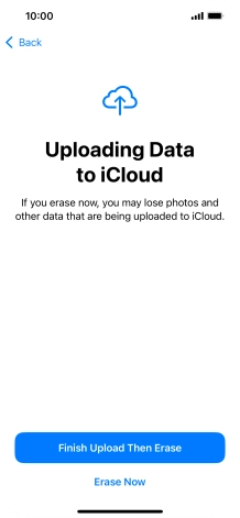 Press Erase Now. Press Erase Now.