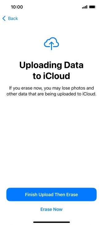 Press Erase Now. Press Erase Now.