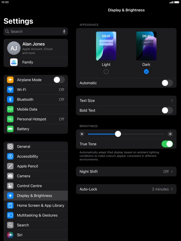 Press the indicator next to Press the indicator next to