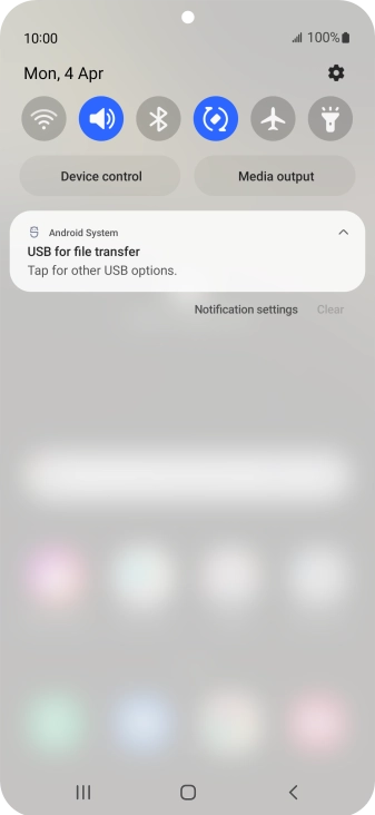 Press Tap for other USB options.. Press Tap for other USB options..