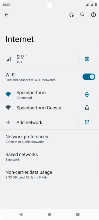 Press the Home key to return to the home screen.