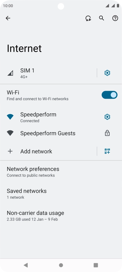 Press the Home key to return to the home screen.