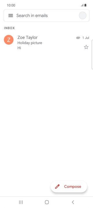 Press the profile icon. Press the profile icon.