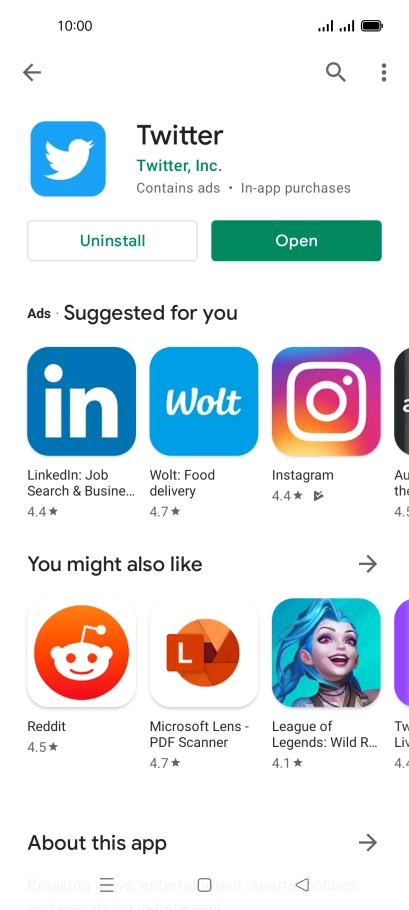 Press the Home key to return to the home screen.