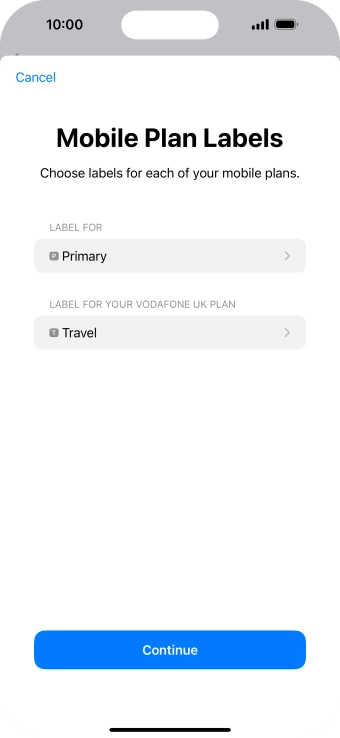 Press Continue. Press Continue.