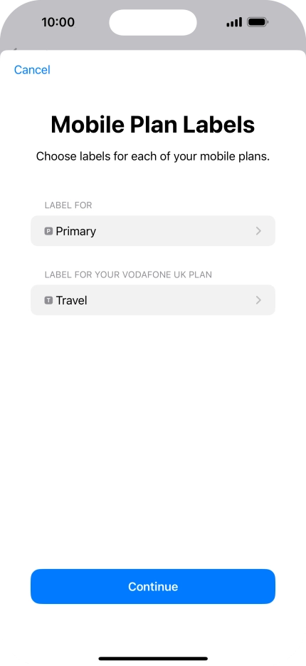 Press Continue. Press Continue.