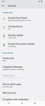 Press the Home key to return to the home screen.