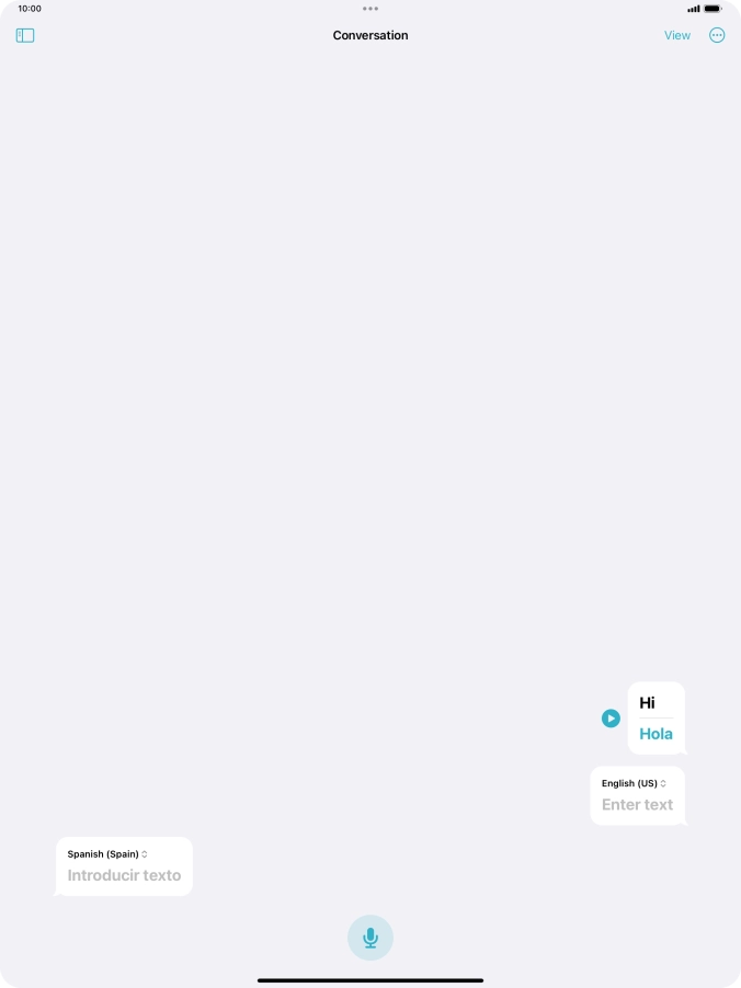 Press the menu icon.