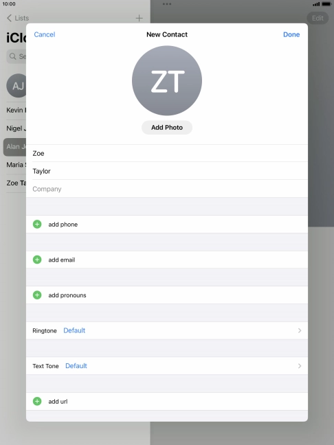 Press add phone. Press add phone.