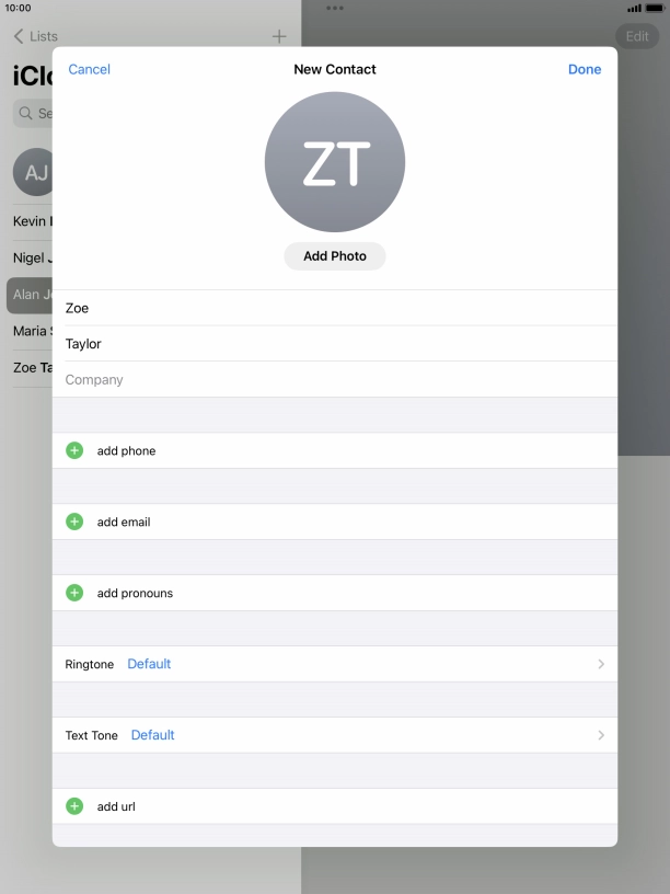 Press add phone. Press add phone.