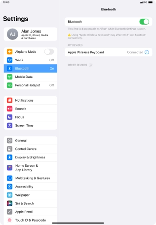 Slide your finger upwards starting from the bottom of the screen to return to the home screen.