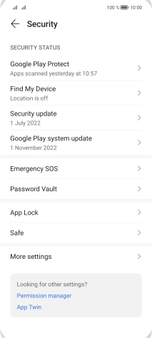 Press More settings.