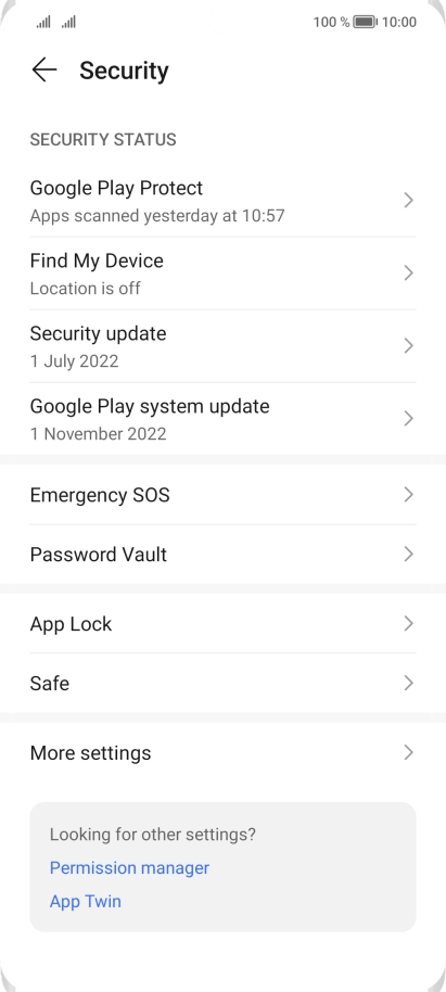 Press More settings.