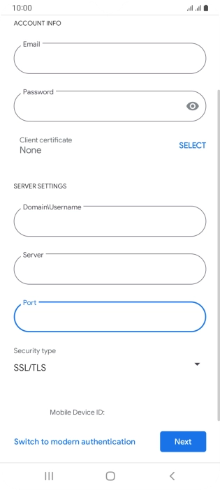 Press the drop down list next to 