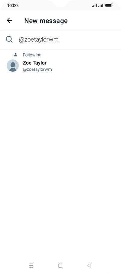 Key in the first letters of the recipient's name and press the required contact.