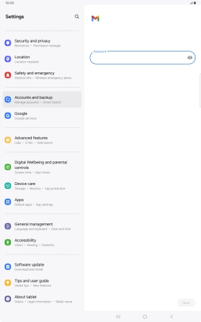 Press the field below 