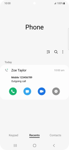 Press the info icon. Press the info icon.