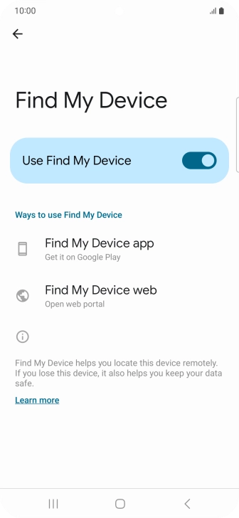 Press the Home key to return to the home screen.