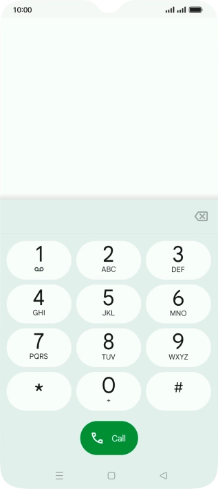 Press the Home key to return to the home screen.