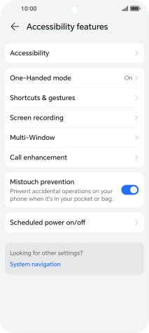 Press Accessibility.