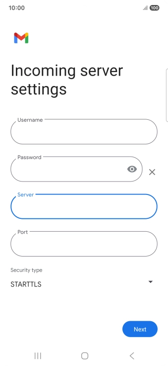 Press the field below 