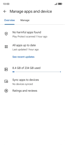 Press Manage. Press Manage.