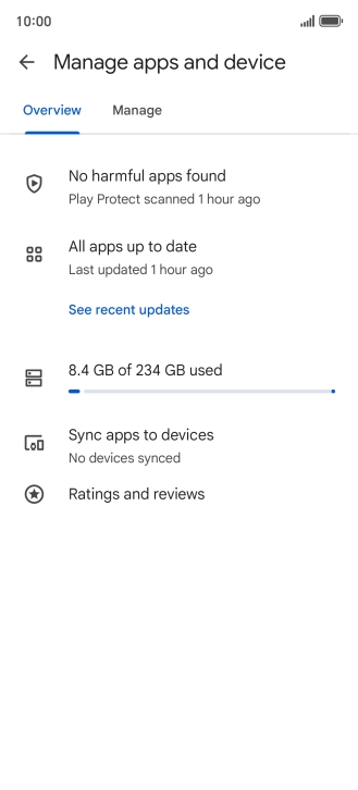 Press Manage. Press Manage.
