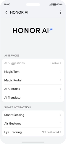More examples of Honor AI usage are now displayed.