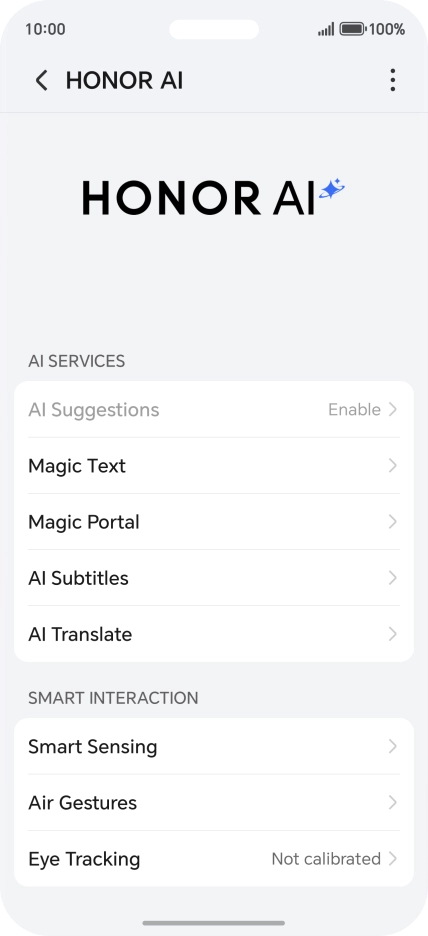 More examples of Honor AI usage are now displayed.