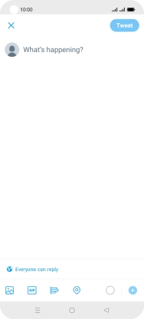 Press the text input field.